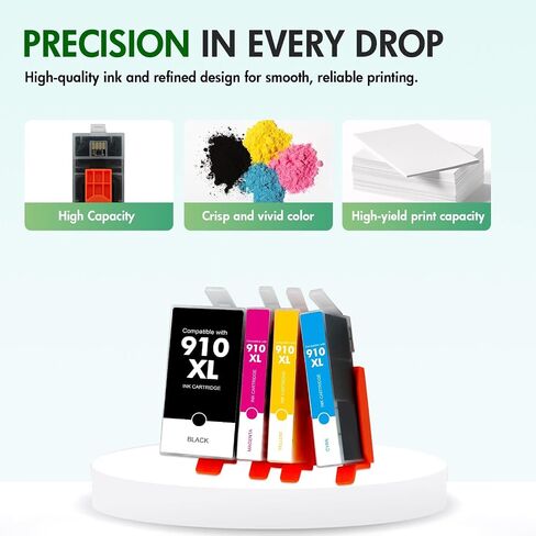 910XL 910 8015e 8025e Ink Cartridges Combo Pack for HP Printer Multipack in Saudi Arabia