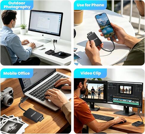 قارئ بطاقات XQD، قارئ بطاقات ذاكرة 2 في 1 USB-C وUSB-A بسرعة 5 جيجابت في الثانية USB 3.0 XQD/SD in Kuwait