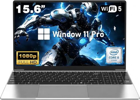 FUNYET 2026 Business Laptop, 15.6 Inch Laptop Computer Windows 11 Pro, 16GB RAM 512GB SSD, Int Core i5 Processor(Up to 3.2GHz), 2-Year Warranty, Backlit Keyboard, Bluetooth, MINI HDMI, FHD 1080P in Saudi Arabia