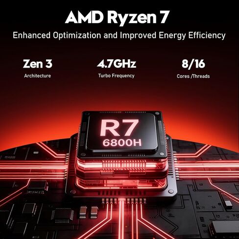FUNYET 2026 Gaming Laptop, 15.6 Inch Laptop Computer Window 11 Pro, 24GB RAM 1TB SSD, AMD Ryzen 7 6800H(up to 4.7GHz), 2-Year Warranty, FHD 1920 * 1080, Backlit Keyboard for Gaming, Video Editing in Saudi Arabia