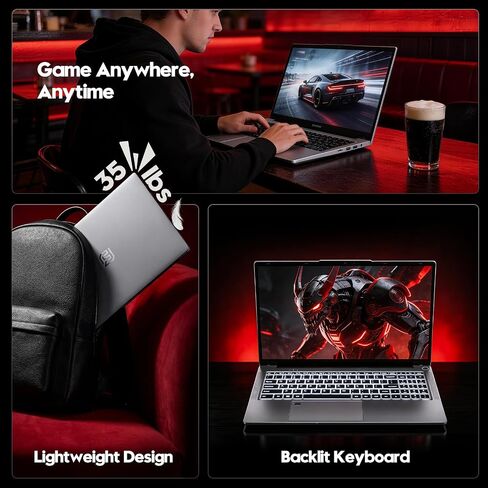 FUNYET 2026 Gaming Laptop, 15.6 Inch Laptop Computer Window 11 Pro, 24GB RAM 1TB SSD, AMD Ryzen 7 6800H(up to 4.7GHz), 2-Year Warranty, FHD 1920 * 1080, Backlit Keyboard for Gaming, Video Editing in Saudi Arabia