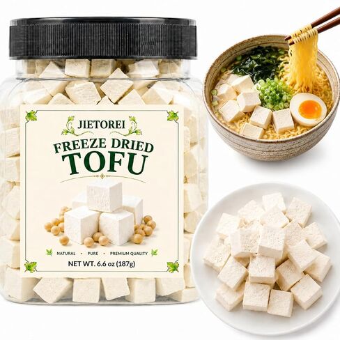 6.6 oz Freeze Dried Tofu Cubes, Dehydrated Tofu, Ramen Toppings & Miso Soup in Saudi Arabia