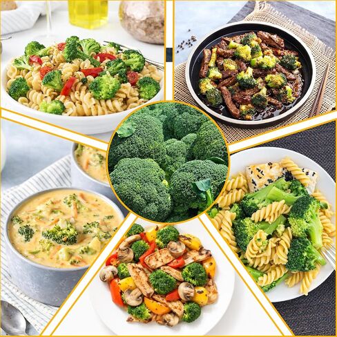 SEAYOFA Freeze Dried Broccoli Florets, 3.17oz Dehydrated Broccoli Vegetables, No Bitter Frozen Broccoli Florets for Snack, Soup, Pasta, Camping, Quickly & Emergency Food Supply, Vegan in Saudi Arabia