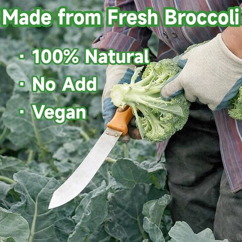 SEAYOFA Freeze Dried Broccoli Florets, 3.17oz Dehydrated Broccoli Vegetables, No Bitter Frozen Broccoli Florets for Snack, Soup, Pasta, Camping, Quickly & Emergency Food Supply, Vegan in Saudi Arabia