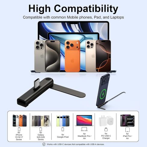 2-in-1 240W USB C to USB C Invisible Holder Charger with Foldable Stand in Kuwait