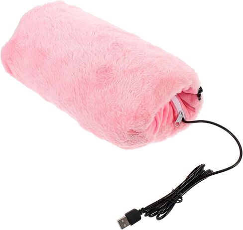 TEHAUX Portable USB Hand Warmer Flannel Electric Heating Hand Muff with USB Charging and Short Circuit Protection for Winter Birthday Gift in Saudi Arabia