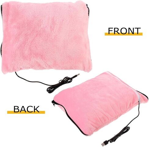 TEHAUX Portable USB Hand Warmer Flannel Electric Heating Hand Muff with USB Charging and Short Circuit Protection for Winter Birthday Gift in Saudi Arabia