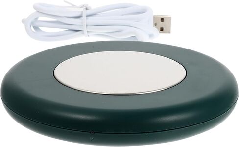 Gatuida USB Electric Heating Coaster Cup Warmer with Constant 55℃ Temperature, Aluminum Alloy and Plastic Material, Keeps Tea Cup and Mug Warm for Work Desk Use in Saudi Arabia