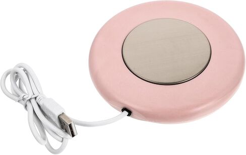 ULTECHNOVO USB Cup Warmer with Constant Temperature Function, Aluminum Alloy Heating Coffee Cup Coaster, Practical USB Charging Beverage Warmer Mat for Office and Work Desk Use in Saudi Arabia