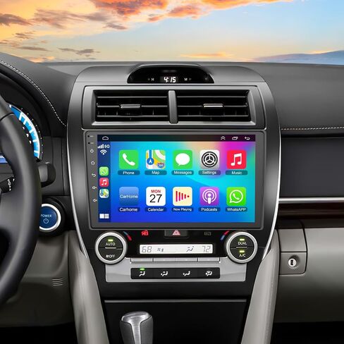 (8Core + 64GB) 10.2 Inch QLED Touch Screen Car Radio for Toyota Camry 2012 2013 2014 with Carplay and Android Auto,Android 13 Camry Stereo Support Bluetooth,WiFi,GPS,FM Radio,Backup Camera & SWC in Saudi Arabia