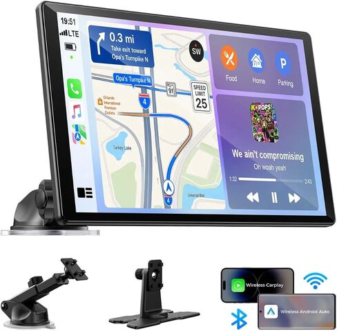 LAMTTO 11" Wireless CarPlay Screen with in-Cell Display and Dual-Band WiFi in Saudi Arabia