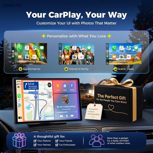 LAMTTO 11" Wireless CarPlay Screen with in-Cell Display and Dual-Band WiFi in Saudi Arabia