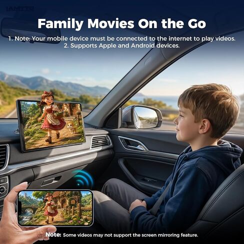 LAMTTO 11" Wireless CarPlay Screen with in-Cell Display and Dual-Band WiFi in Saudi Arabia