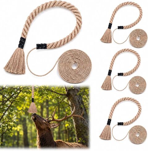 4 Pcs Hemp Scrape Rope, 30 Inch Hemp Rope for Deer Hunting in Saudi Arabia