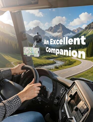 JOYROOM Car Mount for iPhone, [Tri-Fold] MagSafe iPhone Car Mount, [Suction Pro+Gel Base] 360° Rotation iPhone Car Holder, Strong Magnet for iPhone 17 Pro Max and Other Series[Not for Charging] in Kuwait