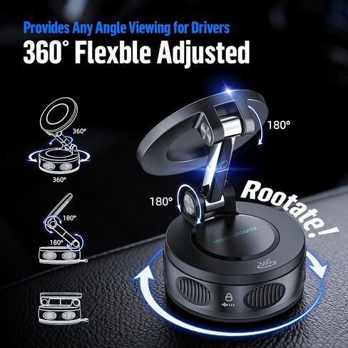 Magnetic Phone Holder for Car Dashboard Windshield Mount Strong Suction Cup in Saudi Arabia