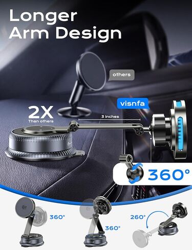 Qi2.2 25W MagSafe Car Mount Charger, Cooling Fan, 75W Fast Adapter in Kuwait
