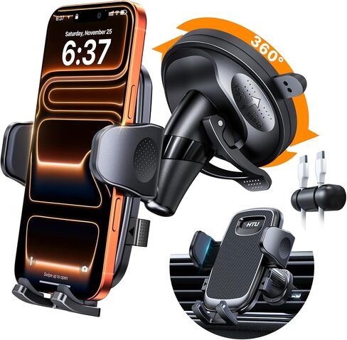 HTU 2026 Latest Upgrade Military-Grade Anti-Shake 90+LBS Car Phone Holder in Kuwait
