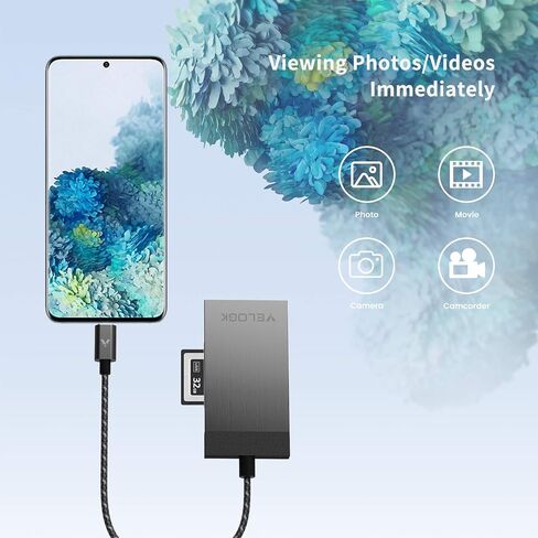 قارئ بطاقات CFexpress/XQD/SD 3 في 1، USB C، VELOGK ثنائي الفتحة USB 3.2 (10 جيجابت في الثانية) in Kuwait