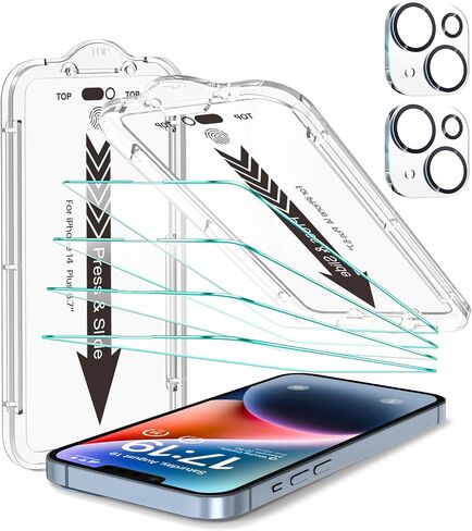 EZ-GLAZ-4+2 Pack for iPhone 15 Screen Protector (6.1") HD Clear in Saudi Arabia