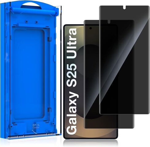 2 Pack Anti-Spy Private Screen Protector Install kit for Samsung Galaxy S23 Ultra 6.8 Inch,Auto-Positioning 3D Curved Full-coverage Flexible Soft TPU Screen Protective Film,Sensitive Touch Ultrathin in Kuwait