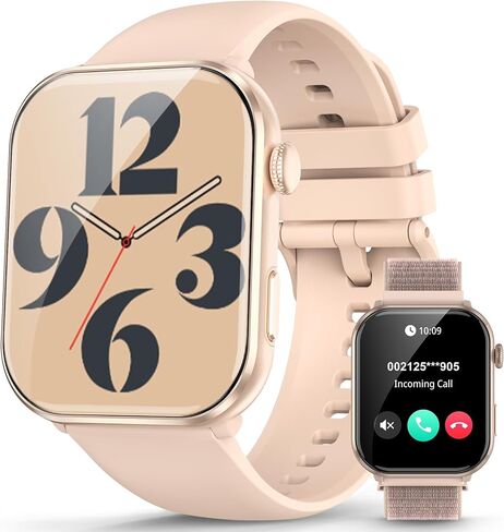 Blackview Smart Watches for Women Men,Answer/Make Calls,1.91" HD Fitness Watch with Flashlight/Heart Rate/SpO2/Sleep Monitor/2 Straps,100+ Sports Modes,IP68 Waterproof Smartwatch for Android/iPhone in Kuwait