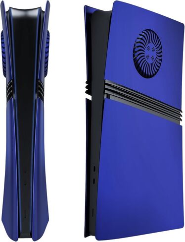Cover Plates for PS5 Pro Digital Edition with Cooling Vent, PS5 Pro Faceplate ABS Hard Shockproof Anti-Scratch Dustproof Protective Plates, Replacement Side Shell Skin Case for PlayStation 5 Pro -Blue in Kuwait