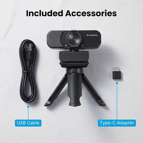 كاميرا ويب Gohero 4K مع التركيز التلقائي المزدوج PDAF والتصحيح التلقائي للضوء in Kuwait