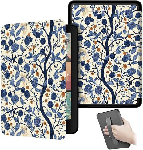 حافظة لجهاز Kindle Paperwhite الجيل الثاني عشر 2024 (7 بوصات) وإصدار Kindle Colorsoft Signature Edition، هدايا الكتب الإلكترونية، غطاء جلد PU خفيف الوزن مع حزام يد للاستيقاظ التلقائي (فصل واحد فقط) in Kuwait