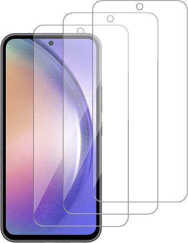 3 عبوات لهاتف Samsung Galaxy A53 5G /A52 /A51 /A51 5G UW واقي شاشة من الزجاج المقوى، مقاوم للخدش، خالي من الفقاعات، شفاف عالي الدقة، صلابة 9H، خالي من الفقاعات، صديق للحافظة in Kuwait