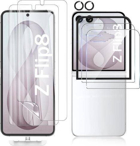 [2 Sets 6 Pack] Screen Protector for Samsung Galaxy Z Flip 8/Flip 7 in Kuwait