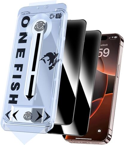 OneFish Privacy Screen Protector for iPhone 17 Pro Max [6.9 Inch] ，2 Pack in Kuwait