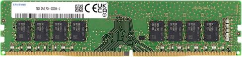 Samsung 16GB DDR4 3200MHz PC4-25600 (PC4-3200AA) CL22 UDIMM 2Rx8 Dual Rank 1.2V Non-ECC DIMM 288-Pin Desktop PC RAM Memory in Saudi Arabia