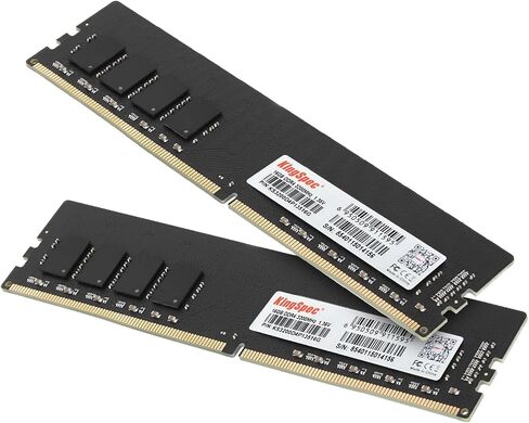 KingSpec 32GB (2x16GB) DDR4 RAM 3200MHz for Desktop - Plug-and-Play, Home & Office Use, Standard Version, 288-Pin DIMM CL18 1.35V Computer Memory Compatible with Most Intel/AMD PCs in Saudi Arabia