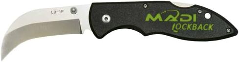 MADI Lockback Pointed Lineman Knife – One-Handed Opening, Stainless Steel Blade, Durable Utility Tool with Reversible Belt Clip | LB-1P in Kuwait