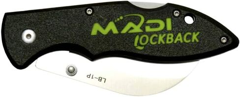 MADI Lockback Pointed Lineman Knife – One-Handed Opening, Stainless Steel Blade, Durable Utility Tool with Reversible Belt Clip | LB-1P in Kuwait