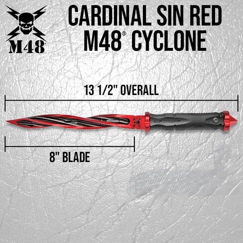 M48 Cardinal Sin Red Cyclone Fixed Blade Knife in Kuwait