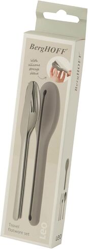 Berghoff Leo 18 10 Stainless Steel 4Pc Reusable Travel Flatware Set in Kuwait