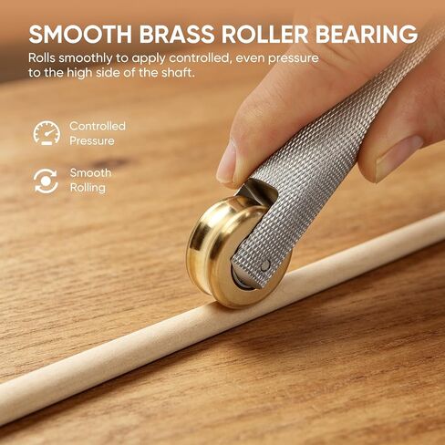 Arrow Shaft Straightener for Wood and Bamboo Arrows, Aluminum Handle with Brass Roller Bearing, Fits Shafts Up to 3/8 Inch, Archery Arrow Straightening Tool, 1 Pc with Instruction Manual in Kuwait