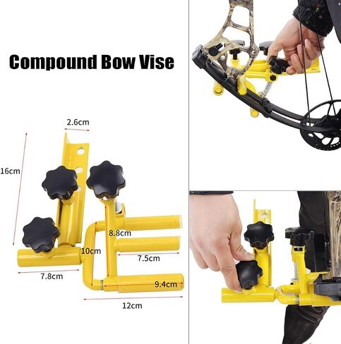 FUNTRESS Archery Compound Bow Vise Adjustable Metal Bow Vise Tool Hunting Archery Tool Accessories for Compound Bow in Saudi Arabia