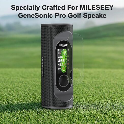 Screen Protector Tempered Glass 2-Pack Compatible with MiLESEEY GeneSonic Pro Golf Speaker, Anti-Scratch Bubble Free Easy Installation HD Clear Film in Saudi Arabia