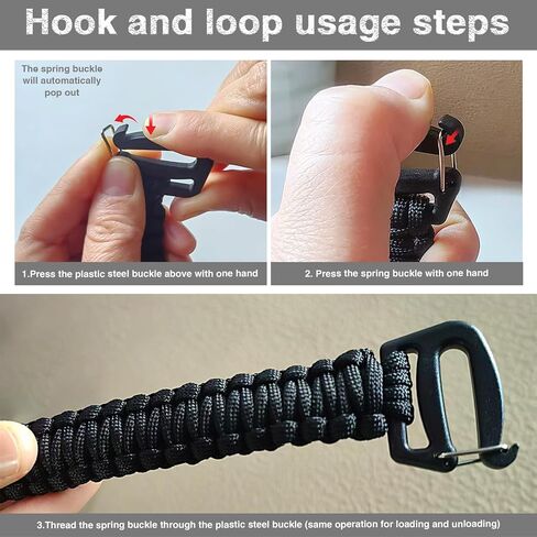Tactical Weaving Handle With Buckle Ends, Multifunction Paracord Handle in Kuwait