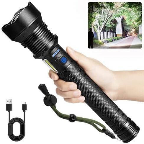 Cinlinso LED Flashlight High Lumens, Bright Flashlight for Outdoor Use in Kuwait