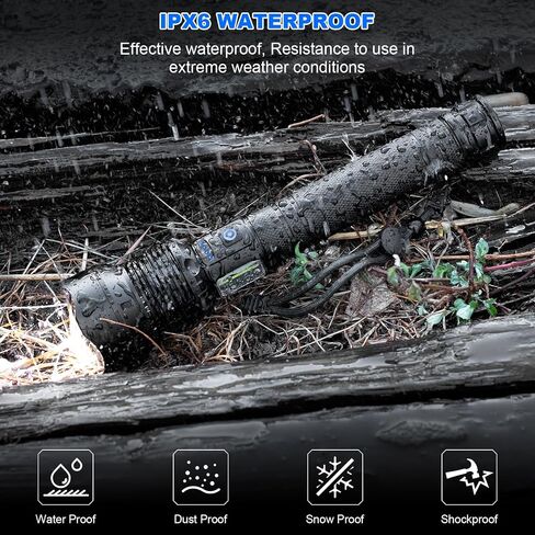 Cinlinso LED Flashlight High Lumens, Bright Flashlight for Outdoor Use in Kuwait