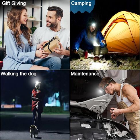 Rechargeable Headlamp Flashlight 3-Pack, 2000 Lumen Super Bright LED Headlight with Red Light, Headlamps for Adults Kid, Waterproof Lightweight Head Lamp for Outdoor Camping Running Hiking Fishing in Saudi Arabia