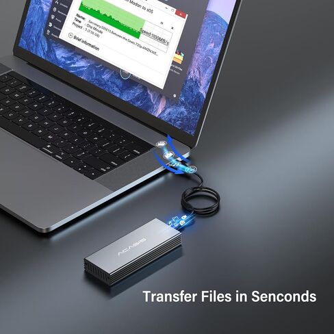 ACASIS USB C 3.0 SSD Enclosure for Narrow Apple Flash SSDs MacBook Air from 2010 to 2011 Portable Storage Enclosure Compatible with M.2 Nvme SSD with Adapter in Kuwait