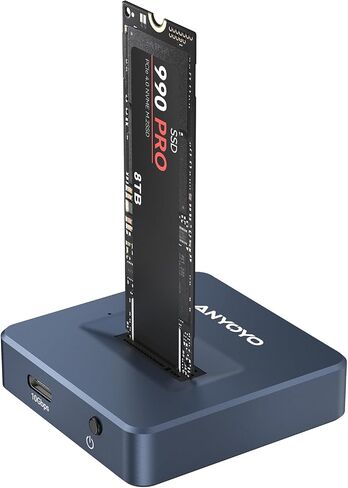 M.2 NVMe SSD Reader Adapter, ANYOYO 10Gbps nvme to USB Adapter for M/B&M Key SSD, Tool-Less M.2 to USB Adapter Support M.2 NVMe SSD and (B+M Key) for 2230 2242 2260 2280 in Saudi Arabia