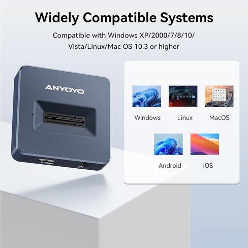 M.2 NVMe SSD Reader Adapter, ANYOYO 10Gbps nvme to USB Adapter for M/B&M Key SSD, Tool-Less M.2 to USB Adapter Support M.2 NVMe SSD and (B+M Key) for 2230 2242 2260 2280 in Saudi Arabia