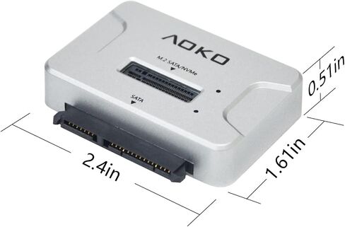 محطة إرساء M.2 SATA/NVMe إلى USB، محول قارئ القرص الصلب، حاوية M.2 SSD خارجية لمحركات M.2 PCIe NVMe وSATA SSD، متوافقة مع SATA III HDD/SSD (M.2 Dock أو محول SATA) in Kuwait