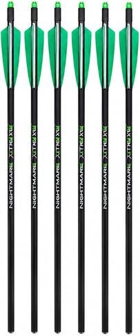 NIGHTMARE XTREME Crossbow Bolts Carbon Half Moon and Capture Nocks 6Pcs 20" in Kuwait
